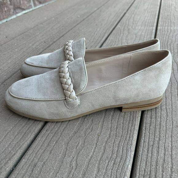 New Bandolino Larna Women Tan Braided Almond Toe Slip On Flat Loafer Size 9M - Picture 9 of 10